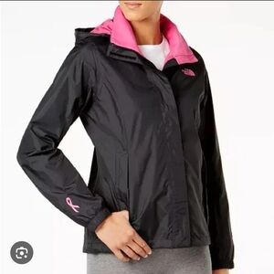 Black and pink north face